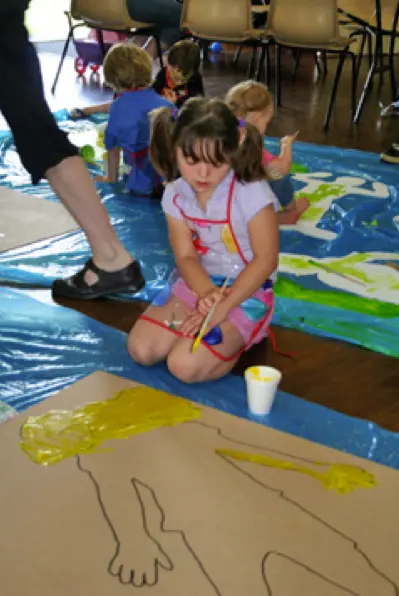 child painting