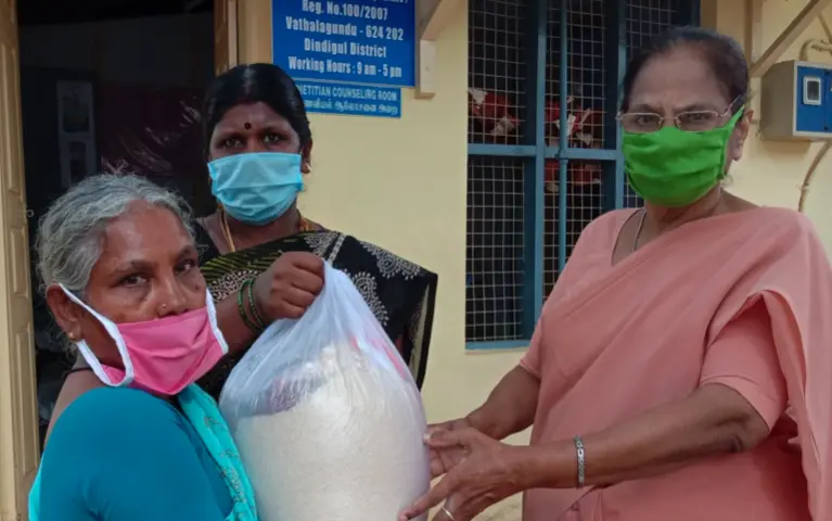 Kit Distributing for Given to the Widows
